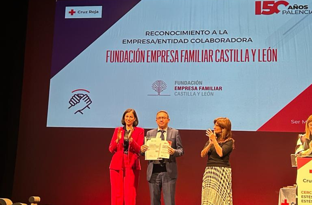 Fundación Empresa Familiar de Castilla y León, homenajeada en el 150 aniversario de Cruz Roja Palencia